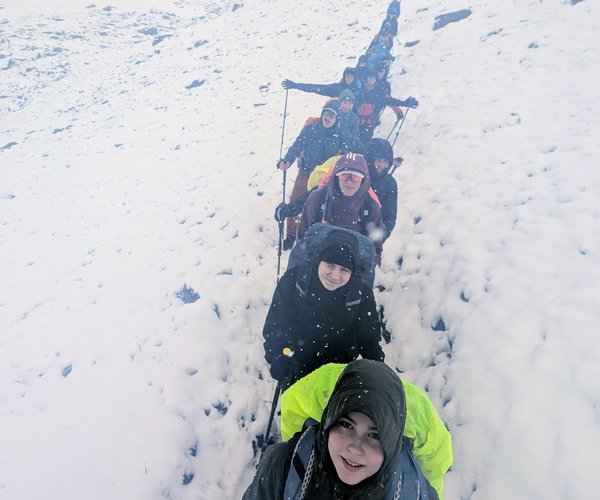 Sonne bis Schneesturm - Alpenexkursion des P-Seminars Geographie