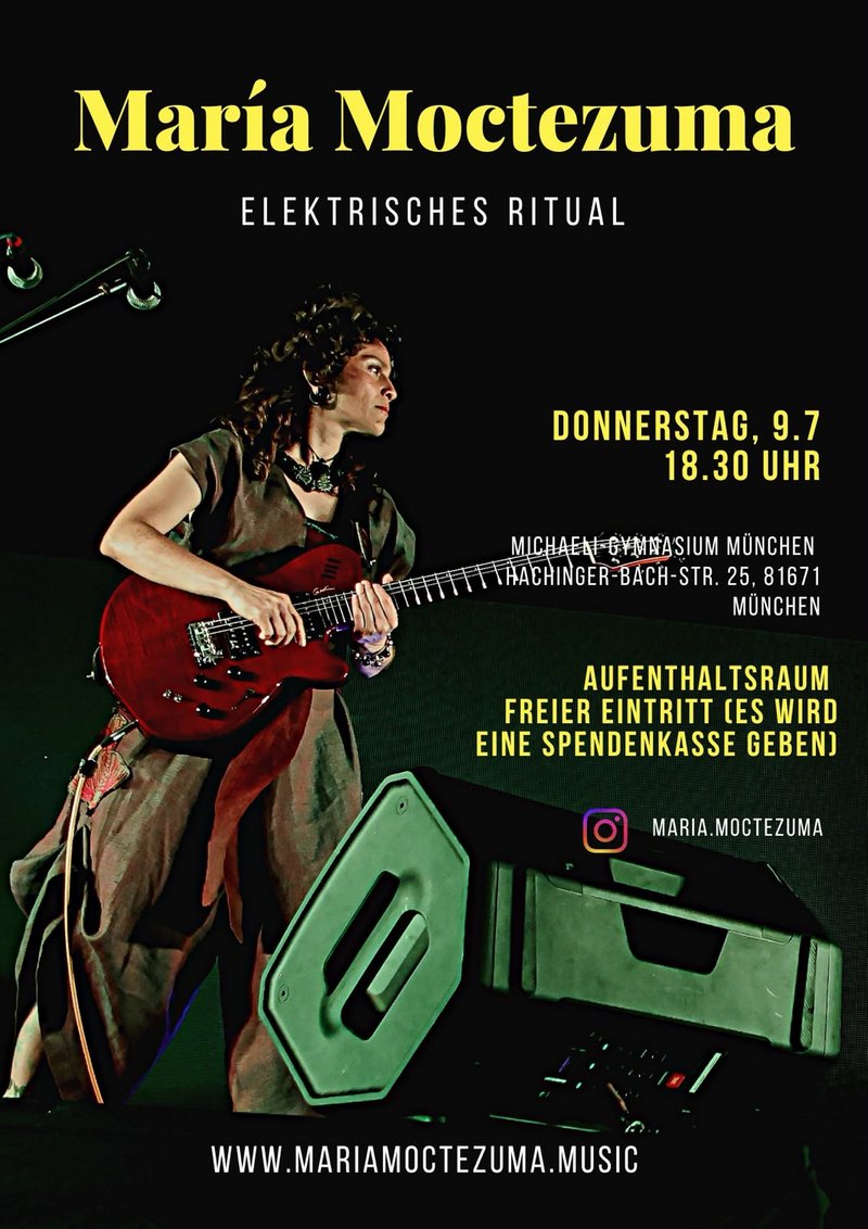 Live-Konzert: María Moctezuma. Elektrisches Ritual