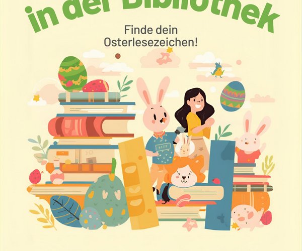 Ostereiersuche in der Bibliothek
