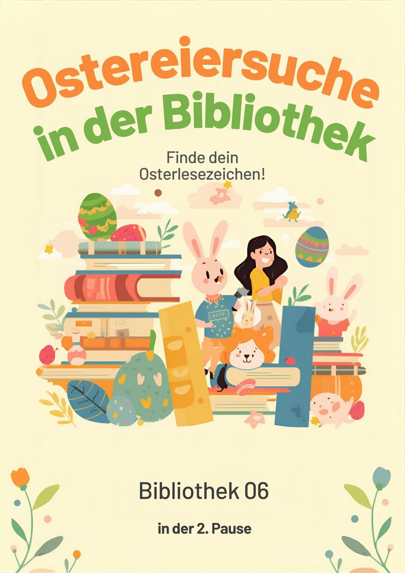 Ostereiersuche in der Bibliothek