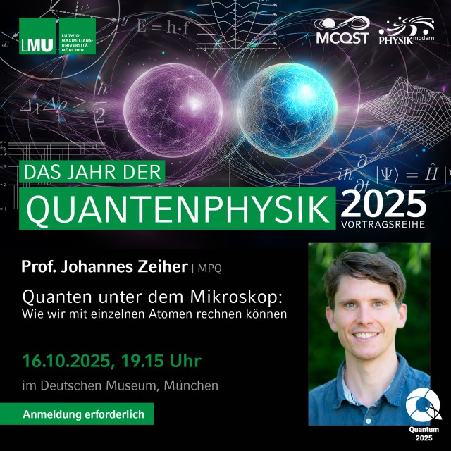 Quantencomputer aus Atomen bauen – Elftklässlerinnen bei Wissenschafts-Vortrag am Deutschen Museum